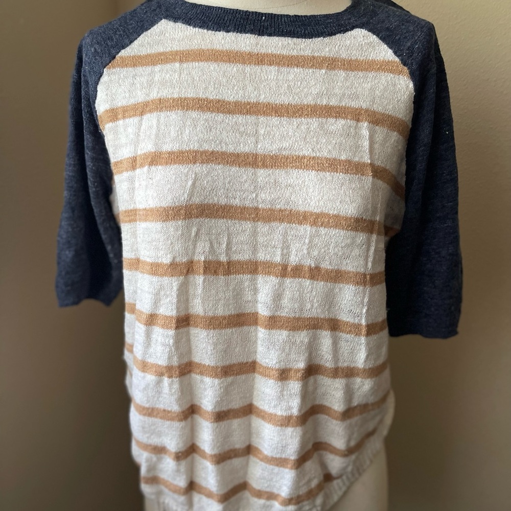 Jcrew baseball raglan top